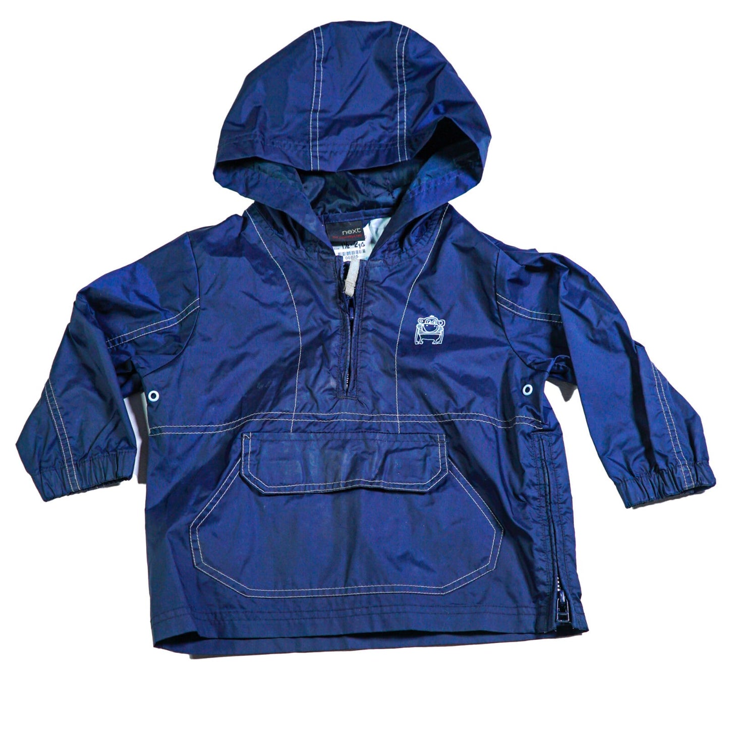 Nylon caghoule with front pocket