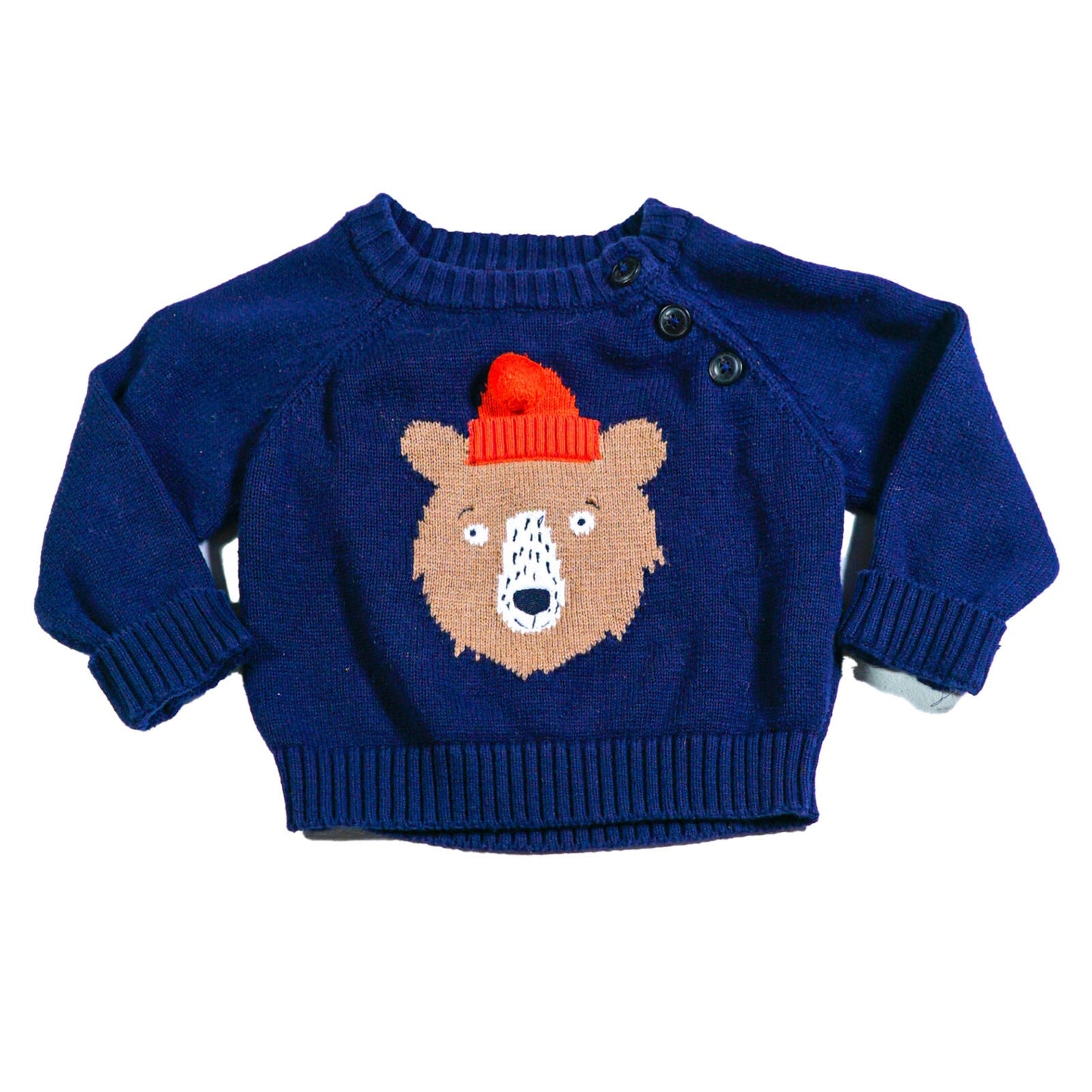 Cotton knit novelty jumper