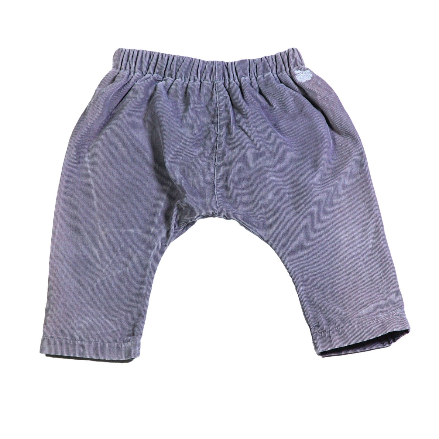 Cotton needlecord pull-on trousers with elasticated waist