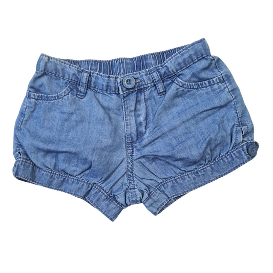 Light Denim Bloomer Shorts