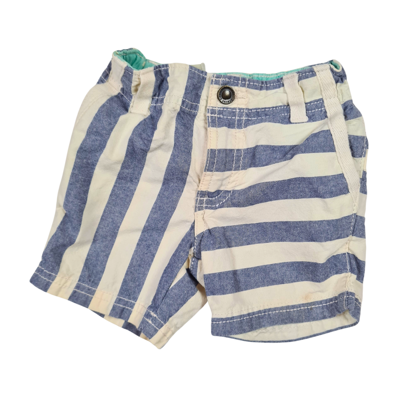 Cotton stripe shorts