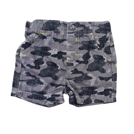 Black and Grey Camo Shorts