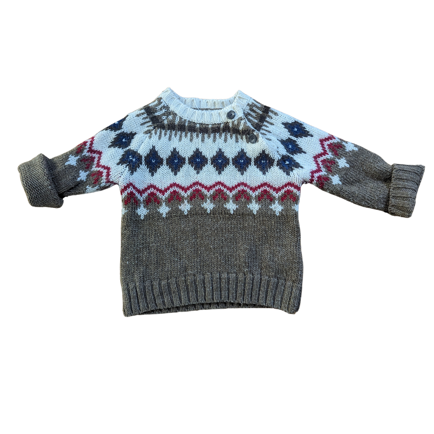 Acrylic/Wool mix soft fairisle knit jumper