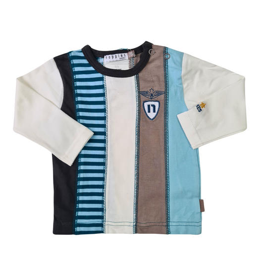 Patch Striped T-Shirt