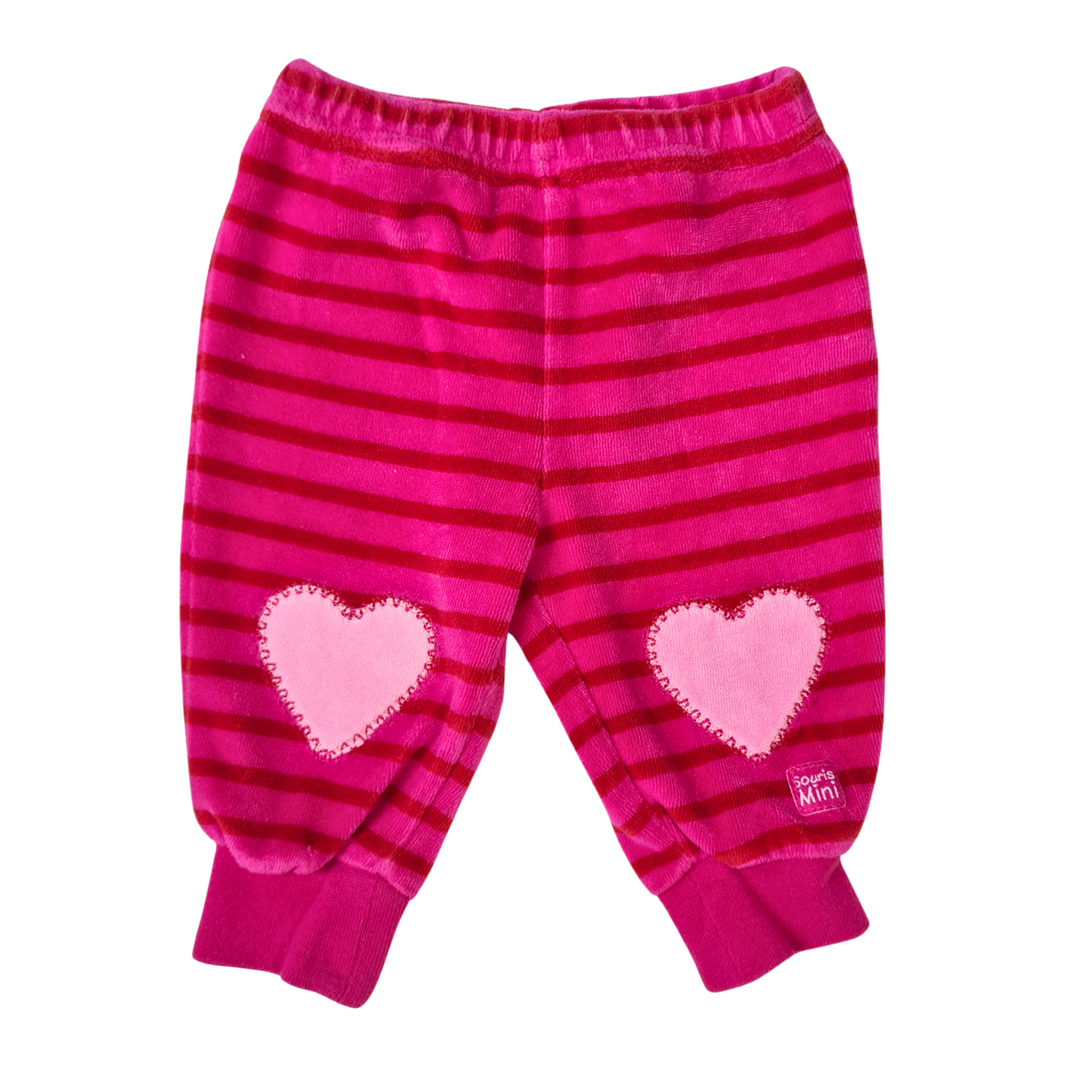 Velour Leggings with Heart Knees.