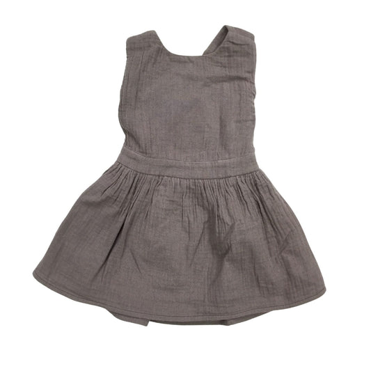 Cotton Lined Pinafore with Cross Back Straps