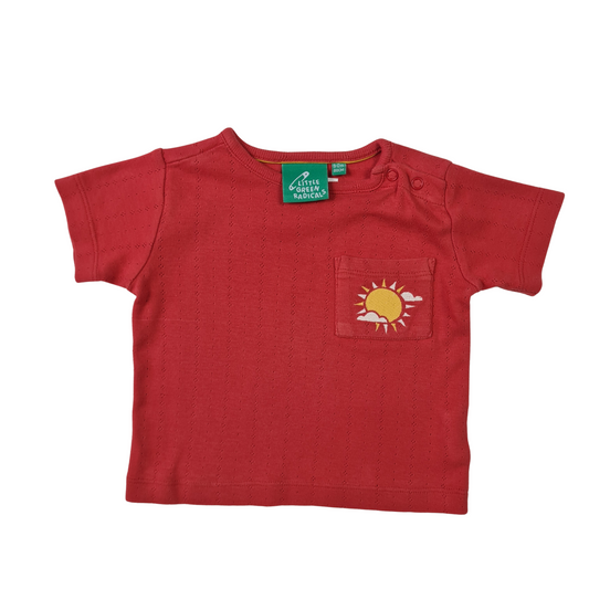 Summer T-Shirt with Embroidered Sun