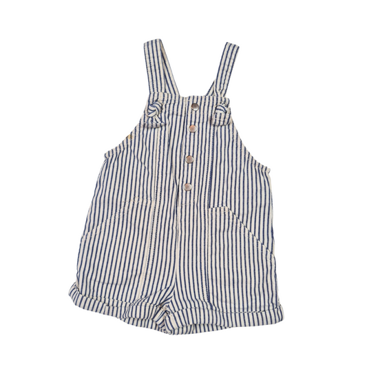 Striped Dungaree Romper