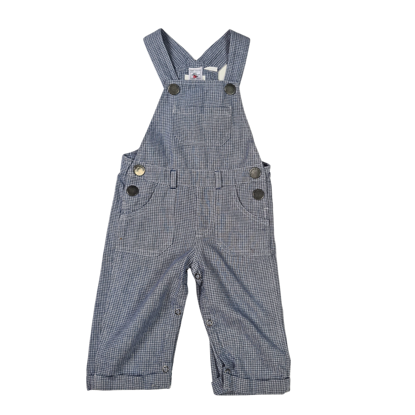 Checked Dungarees