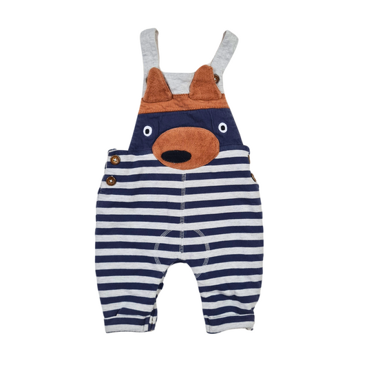 Dungarees with Raccon Applique