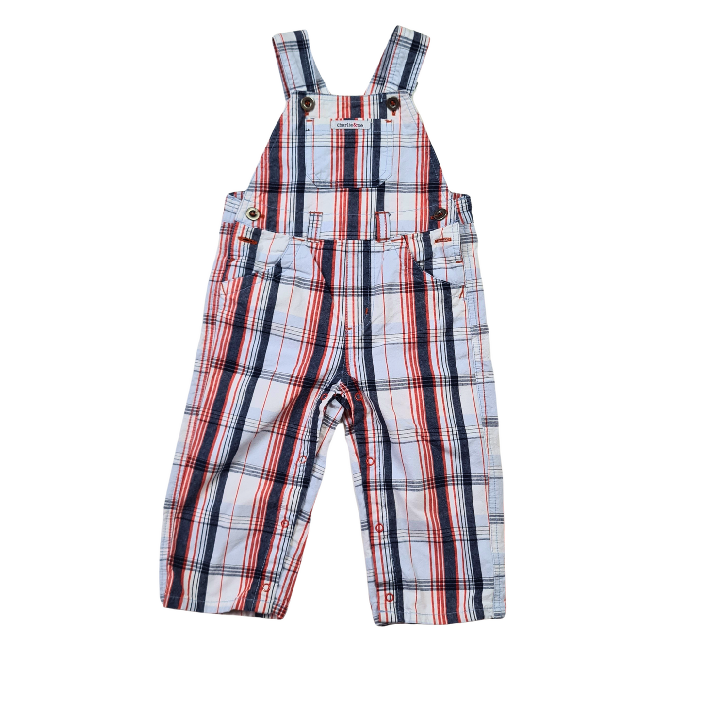 Checked Dungarees