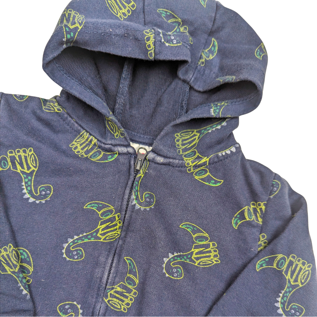 Dinosaur zip hoodie