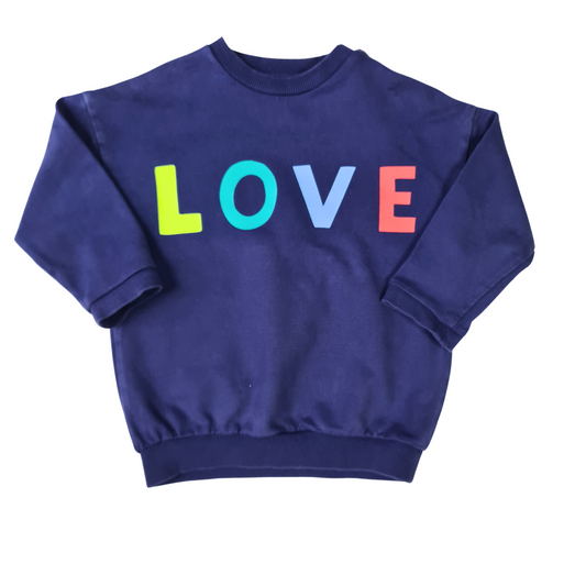 LOVE' slogan sweatshirt