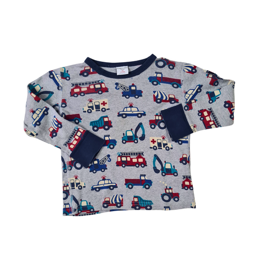 Vehicle Print Long Sleeved T-Shirt