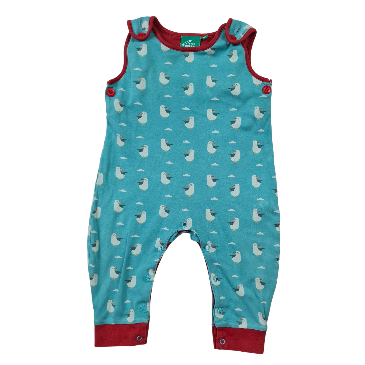 Seagull Print Romper