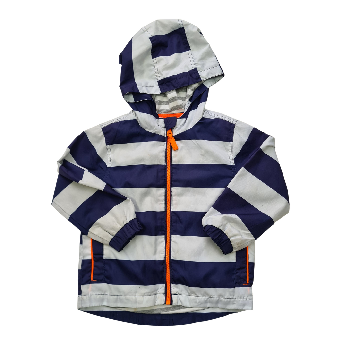 Jersey Lined Striped Raincoat