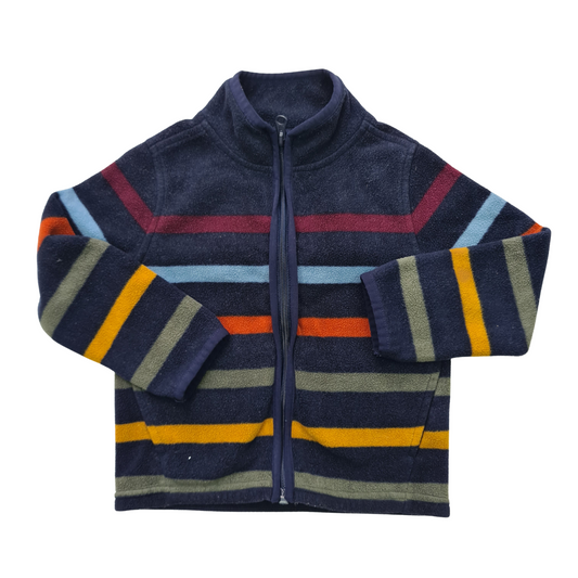 Stripy Zip-Up Fleece