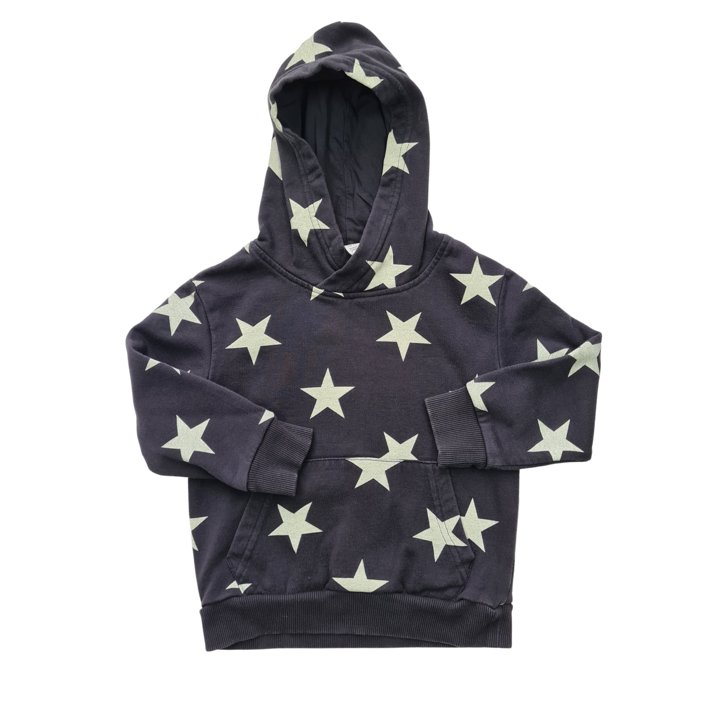 Star Print Hooded Sweatshirt