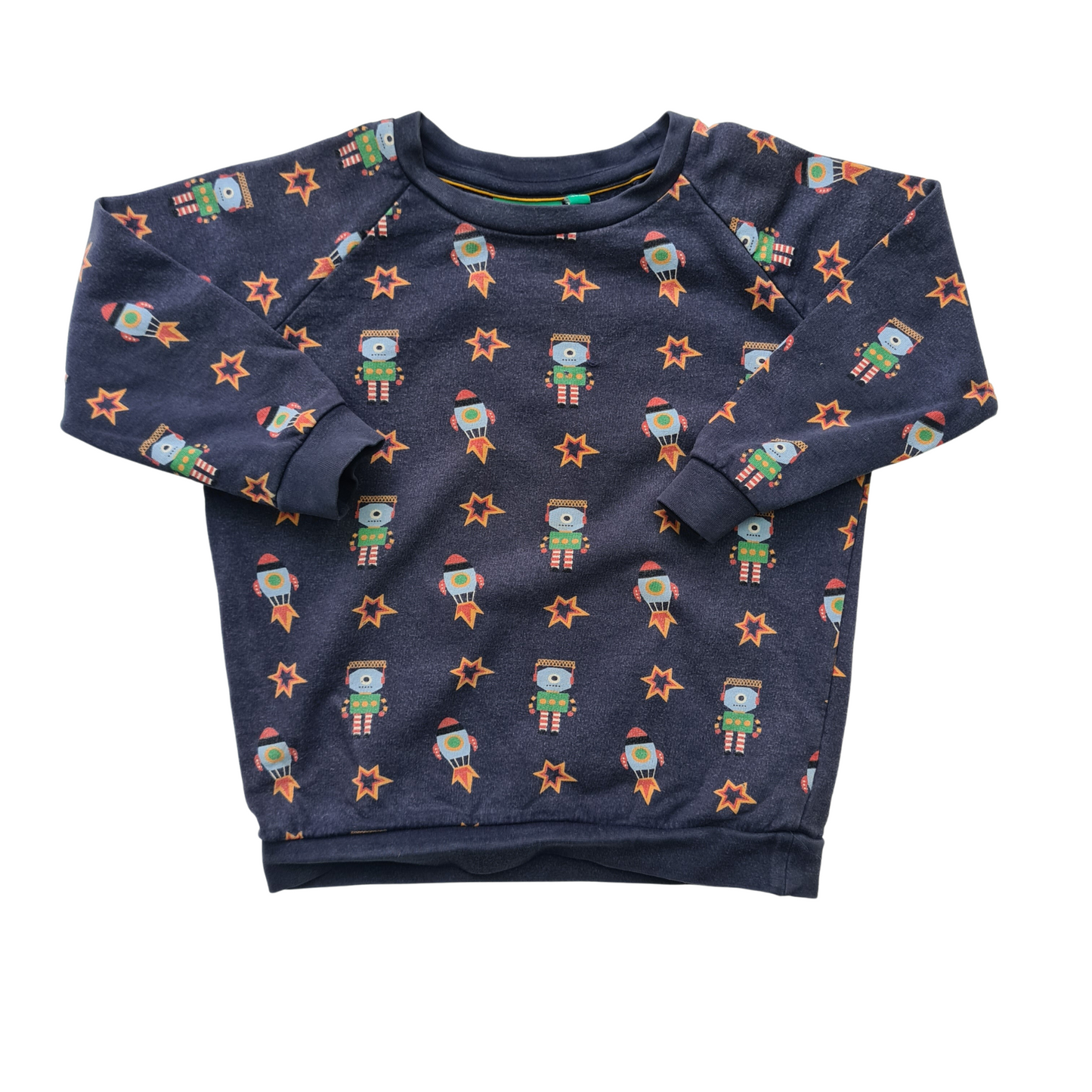 Rocket and Robot Print Sweatshirt