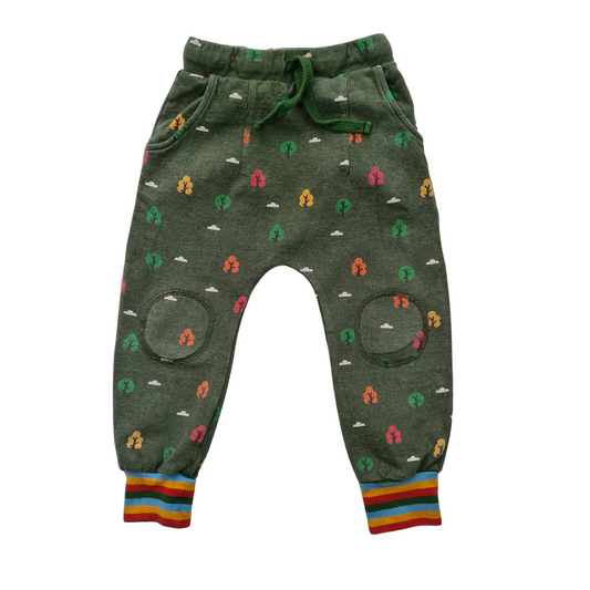 Tree Print Knee Patch Joggers