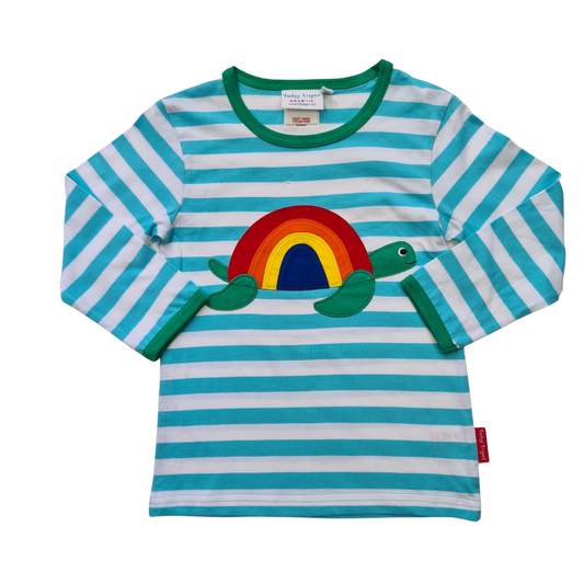 Applique Rainbow Turtle T-Shirt