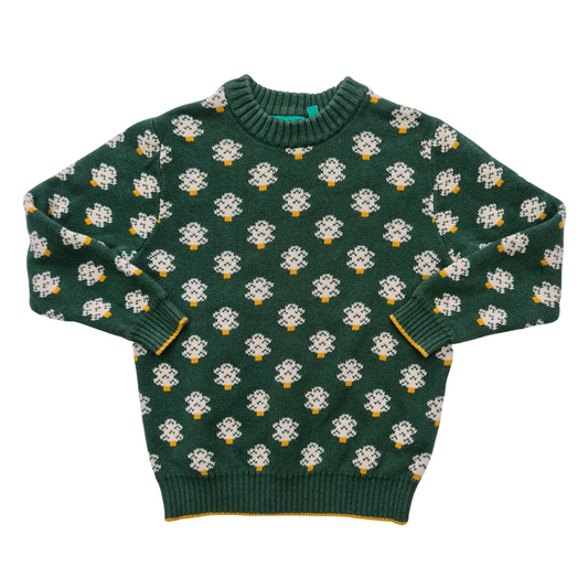 Tree Print Knitted Jumper