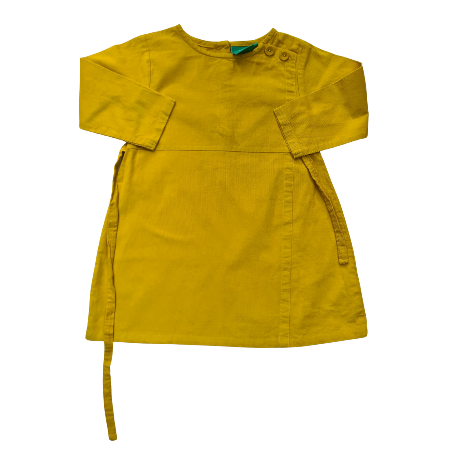 Mustard Baby Cord Dress