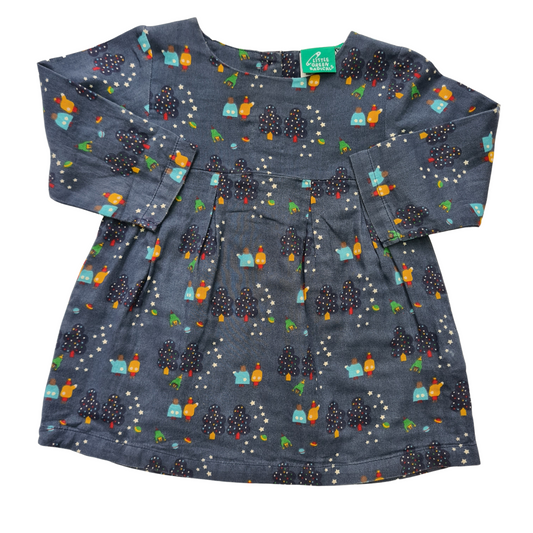 Night Time Forest Print Dress