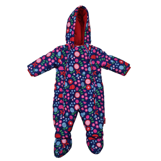 Floral Fleece Lined Pram Suit