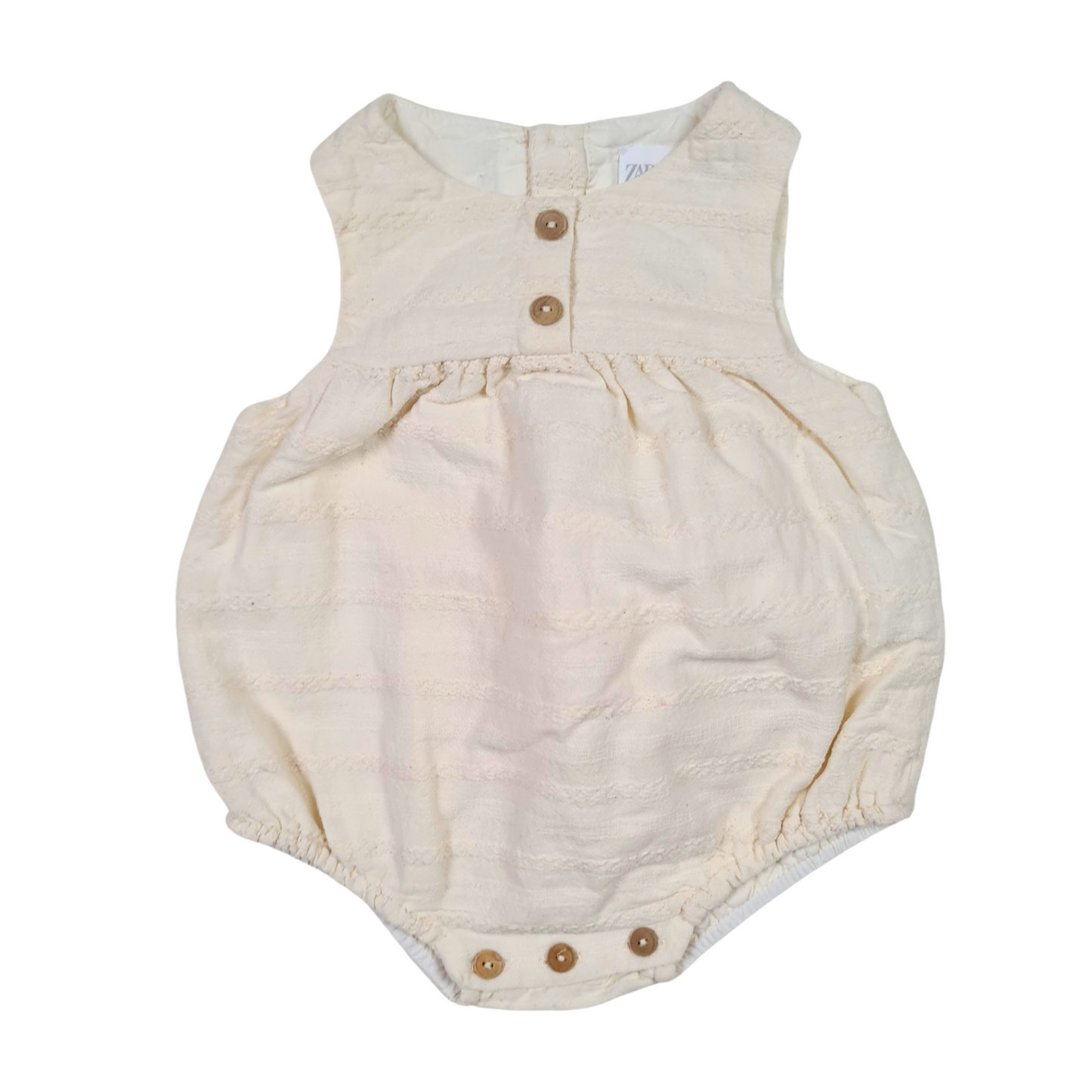 Lined Cotton Bodysuit Romper