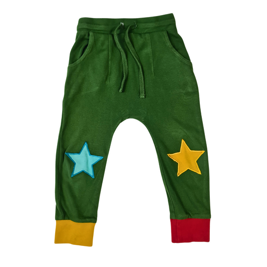 Joggers with Star Knee Patches.