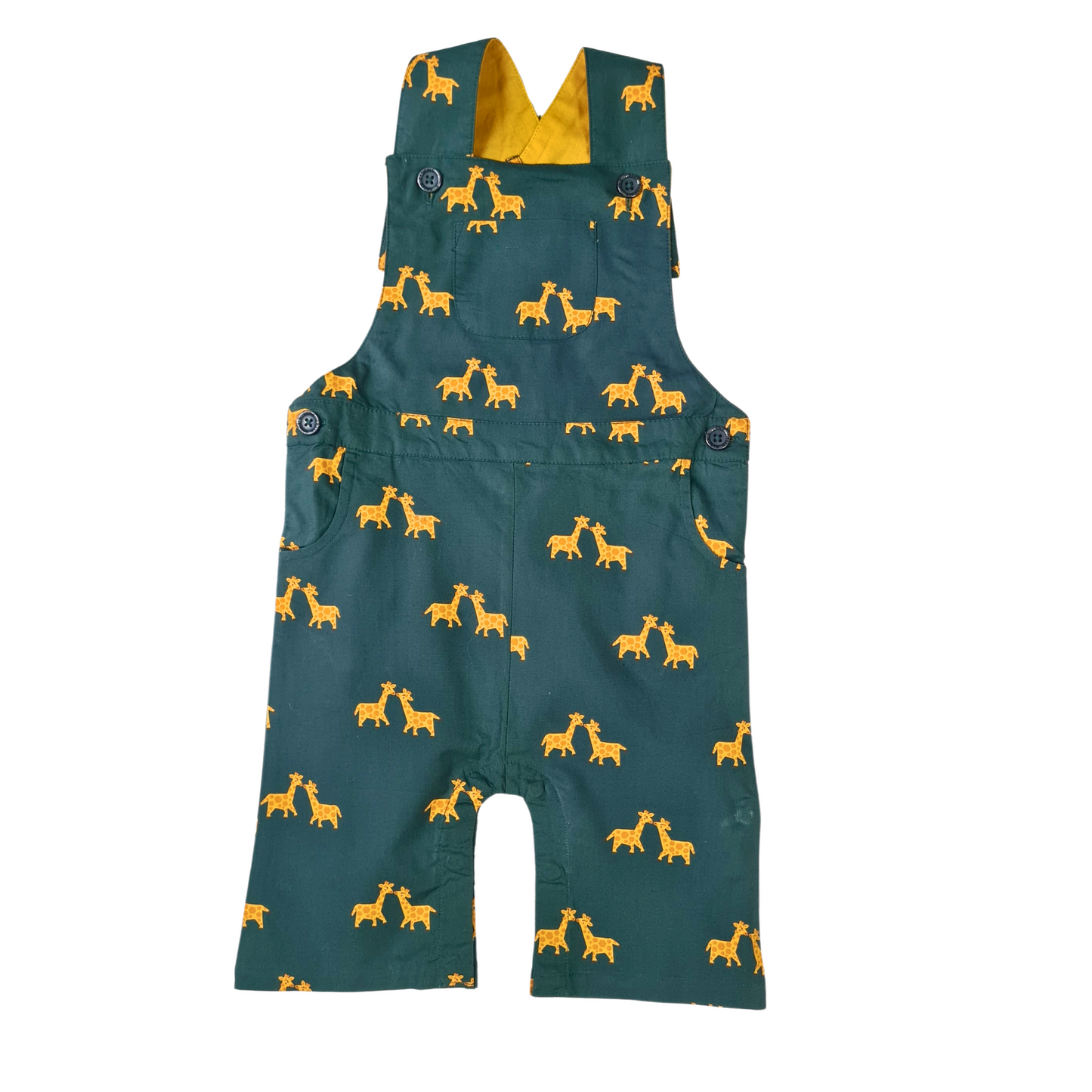 Giraffe Print Summer Dungarees