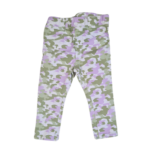 Purple and Green Camo Jeggings.