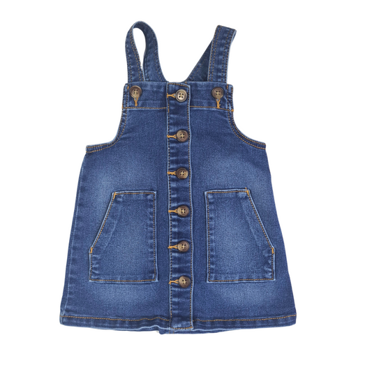 Denim Pinafore Dress