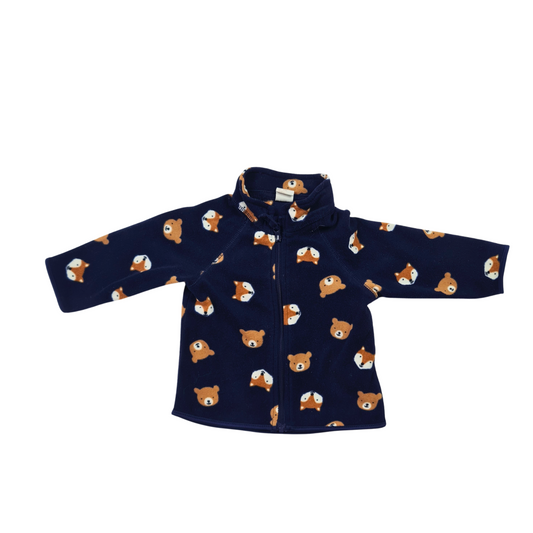 Bear and Fox Print Fleece