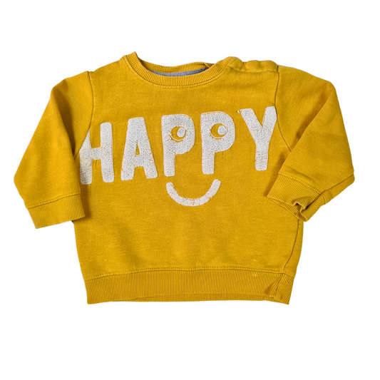 Happy' Slogan Sweatshirt