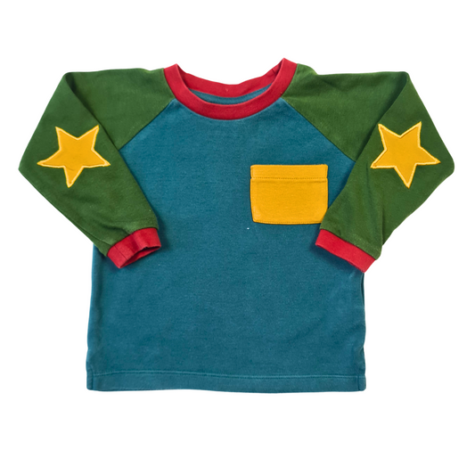 Long Sleeve Raglan with Star patches