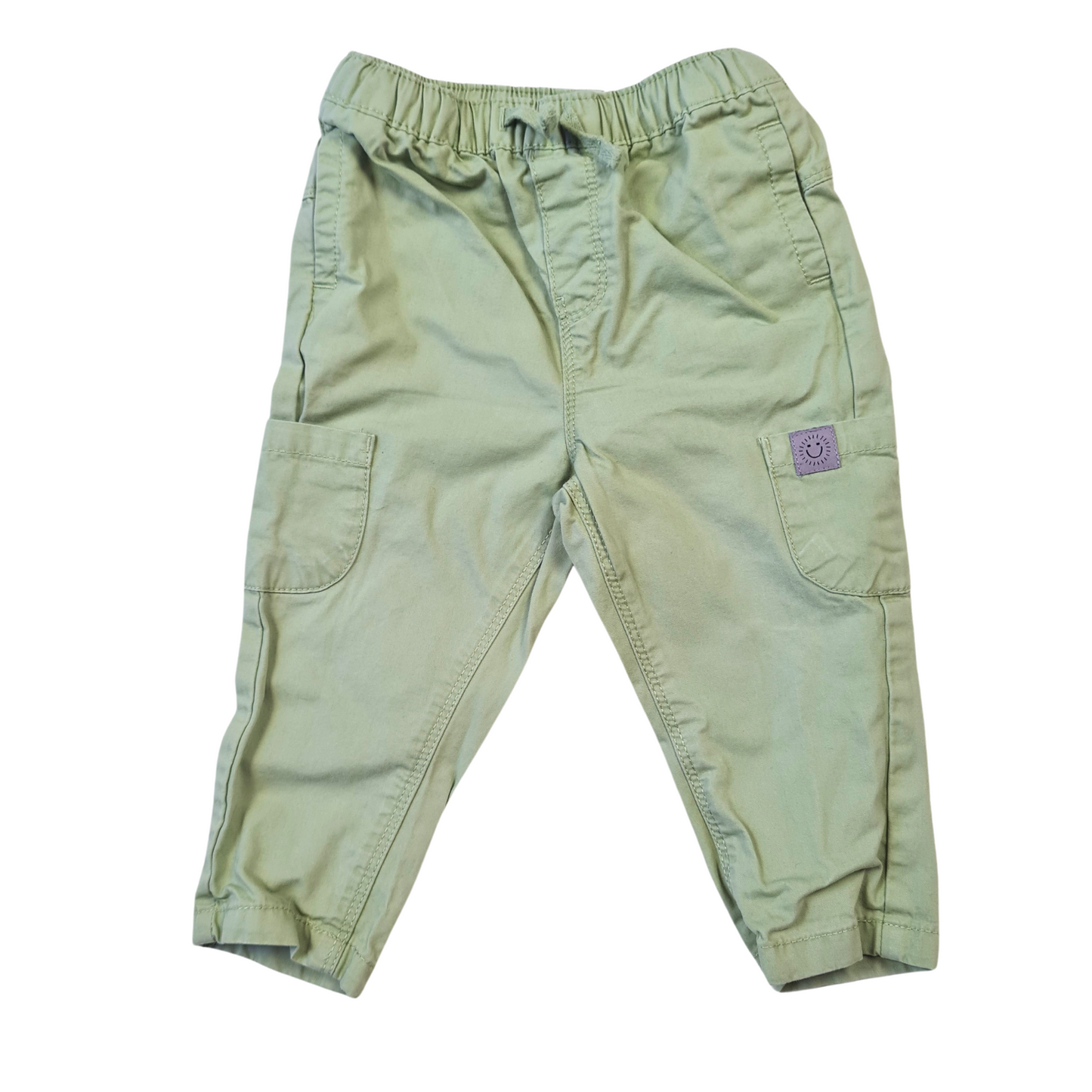 Light Green Cargo Trousers