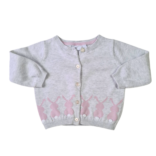 Bunny Print Cardigan