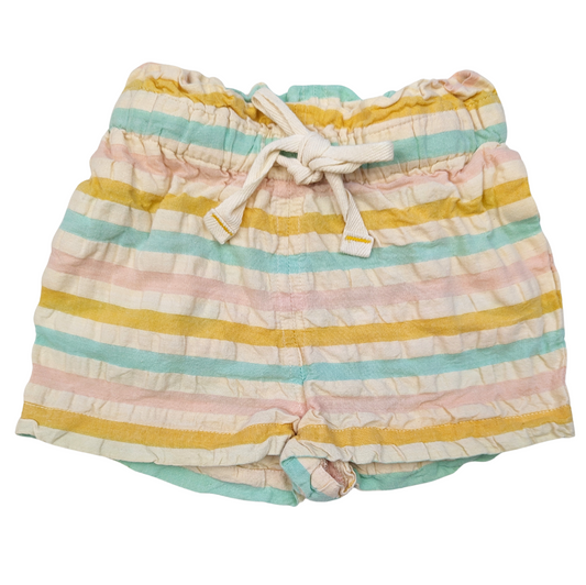 Walnut Striped By The Sea Seersucker Shorts