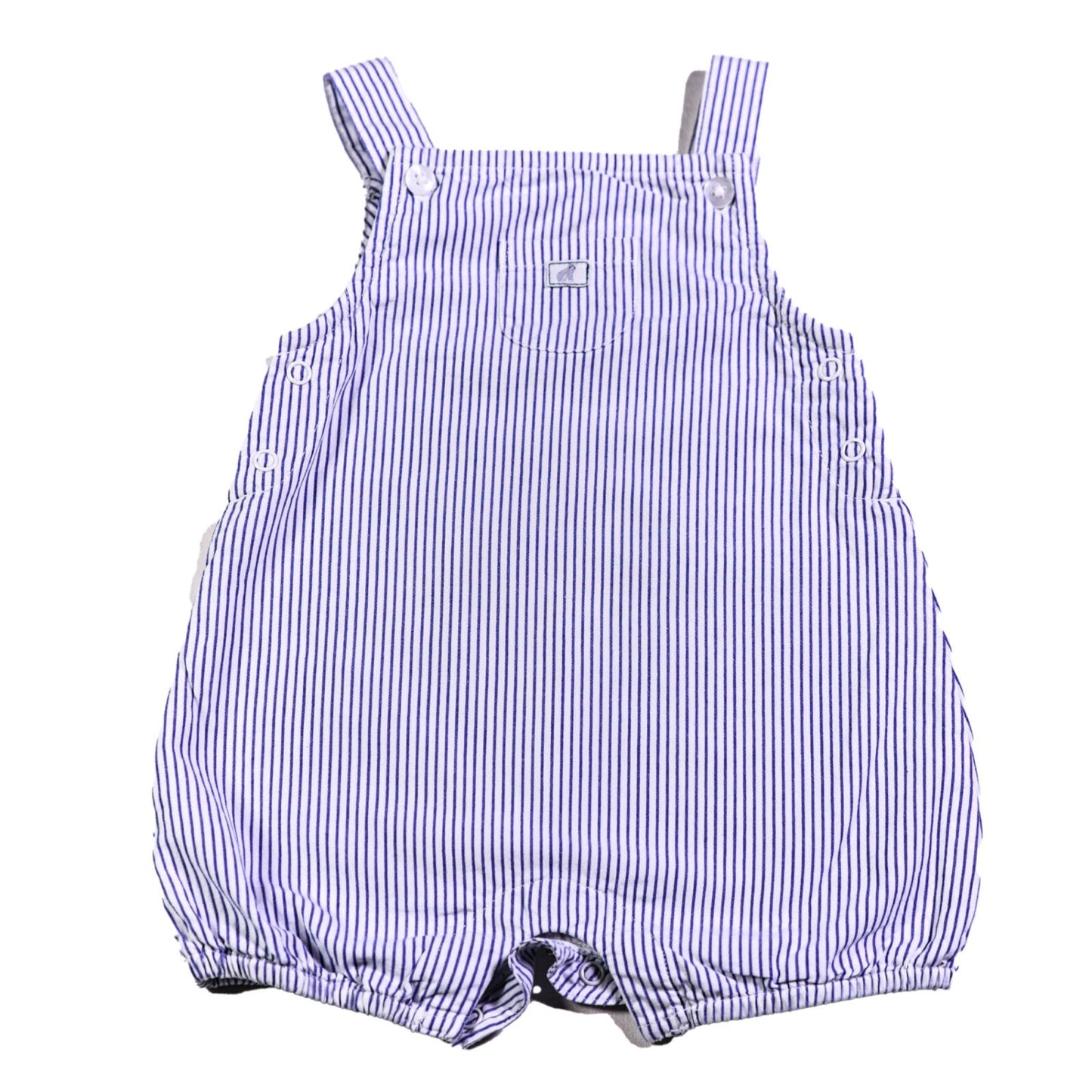 Cotton striped romper suit