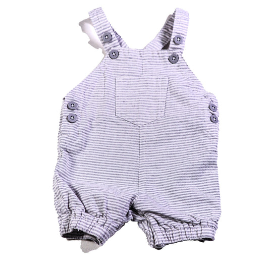 Cotton striped romper suit