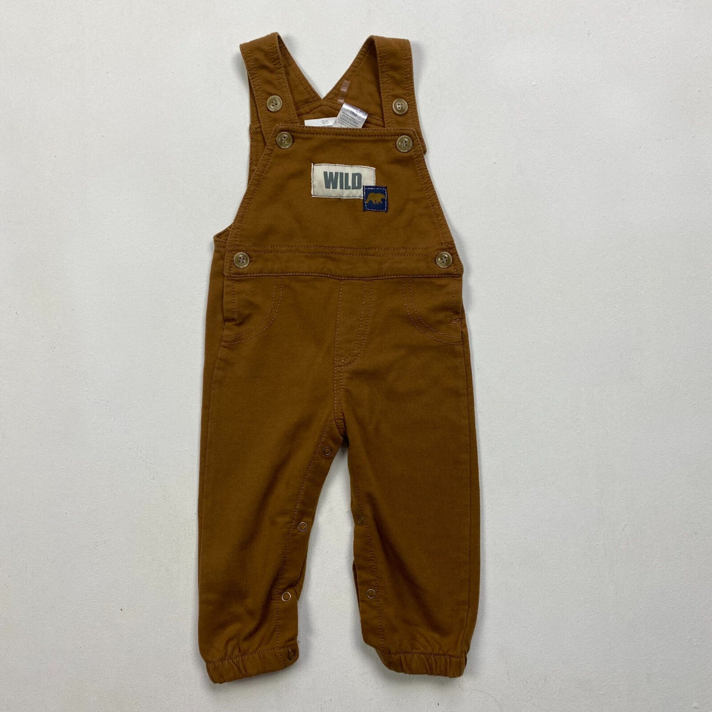 Brushed cotton dungarees