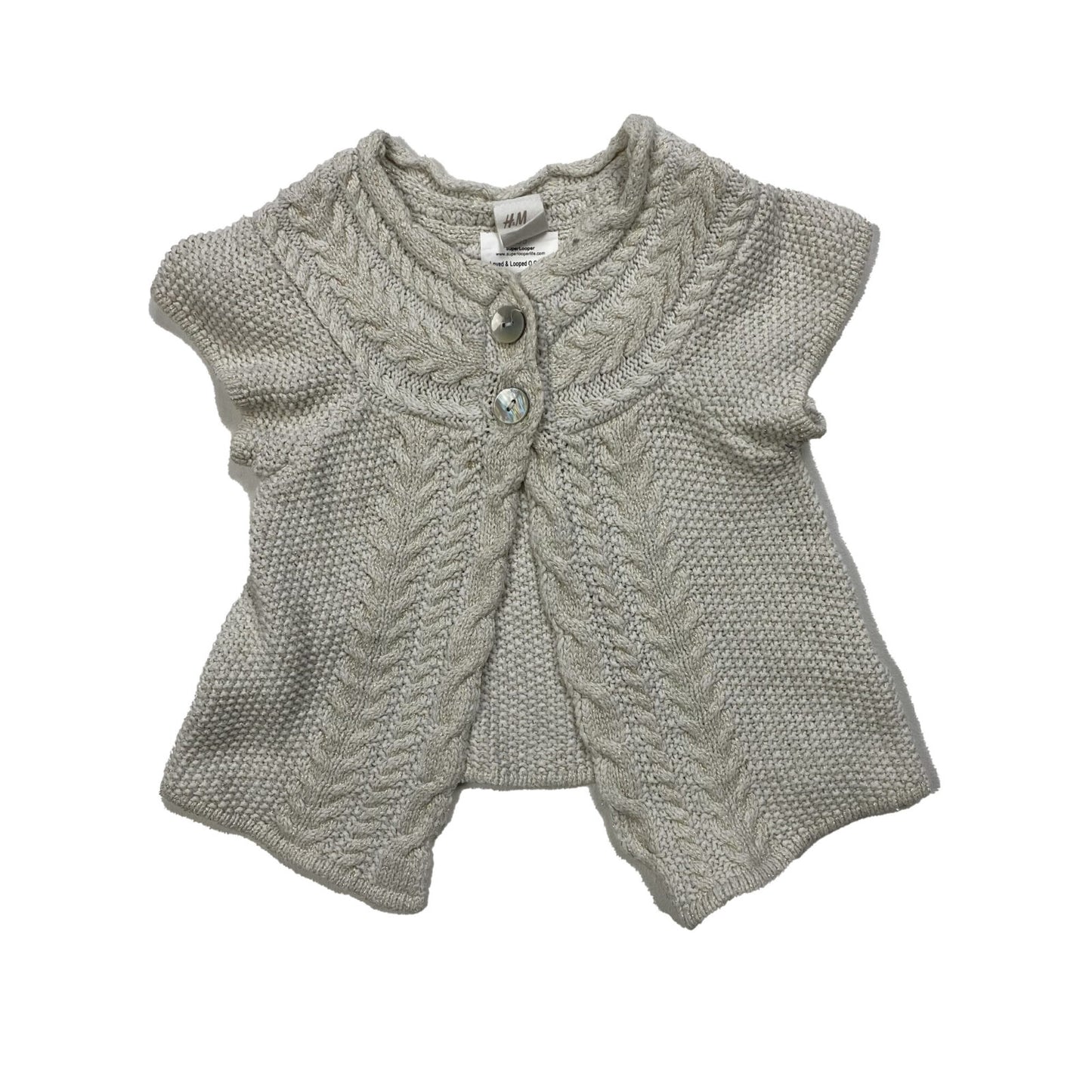 Sparkly glitter knitted cardigan