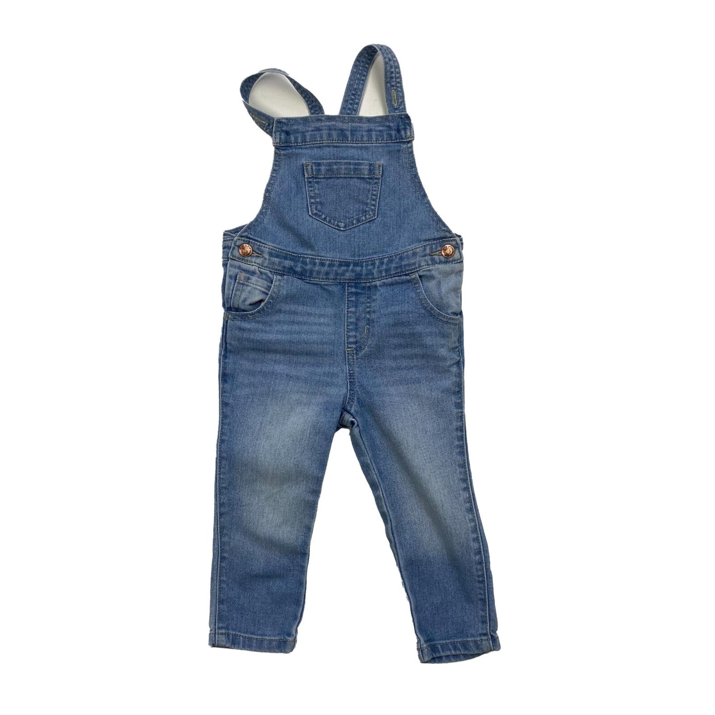 Pale denim dungarees