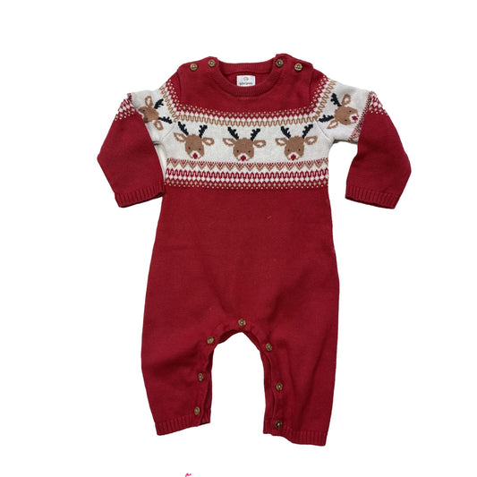 Knitted Christmas Babygrow