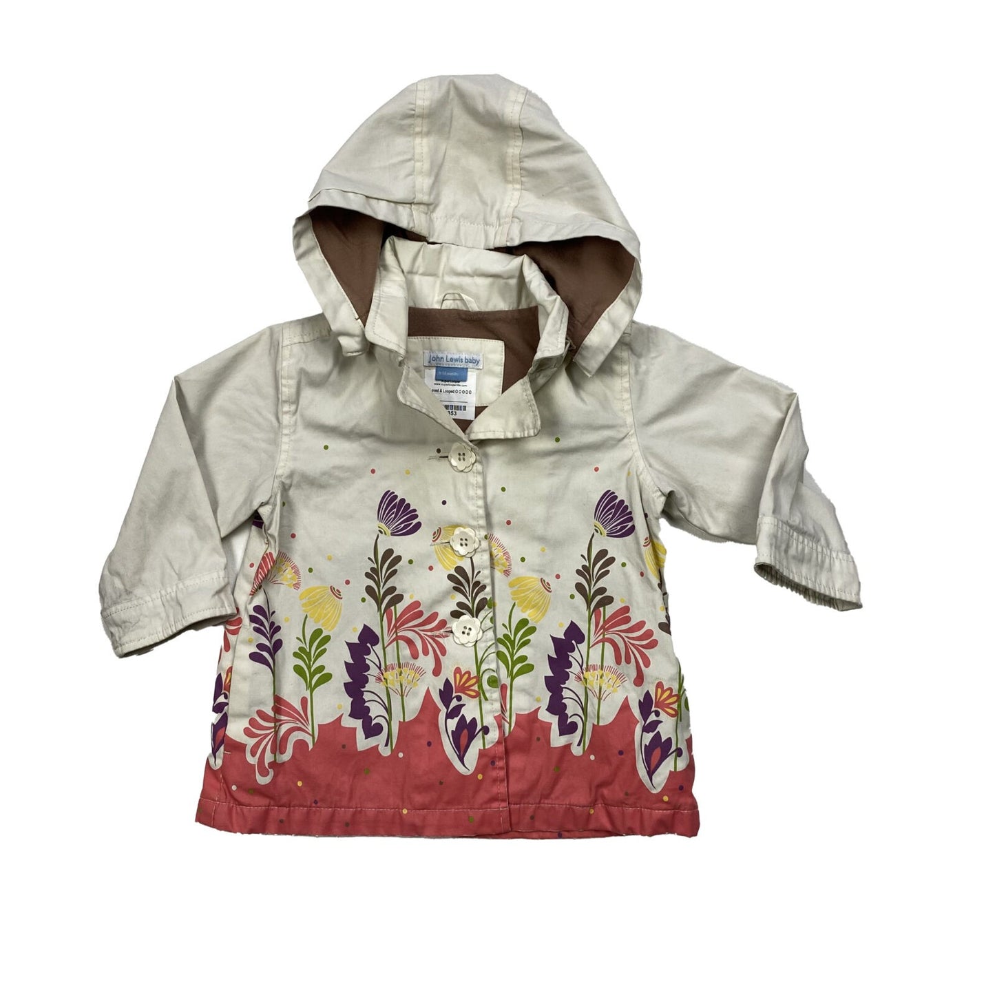 Floral mac with removable hood