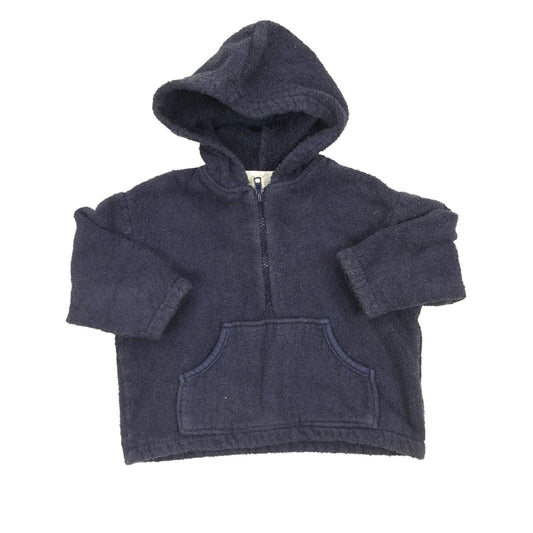 1/4 Zip Fleece with Front Pocket and Hood