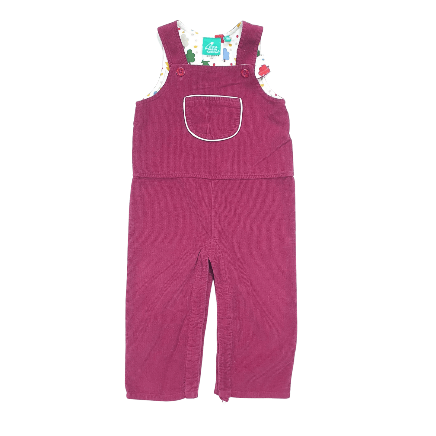 Organic Cotton Corduroy Dungarees