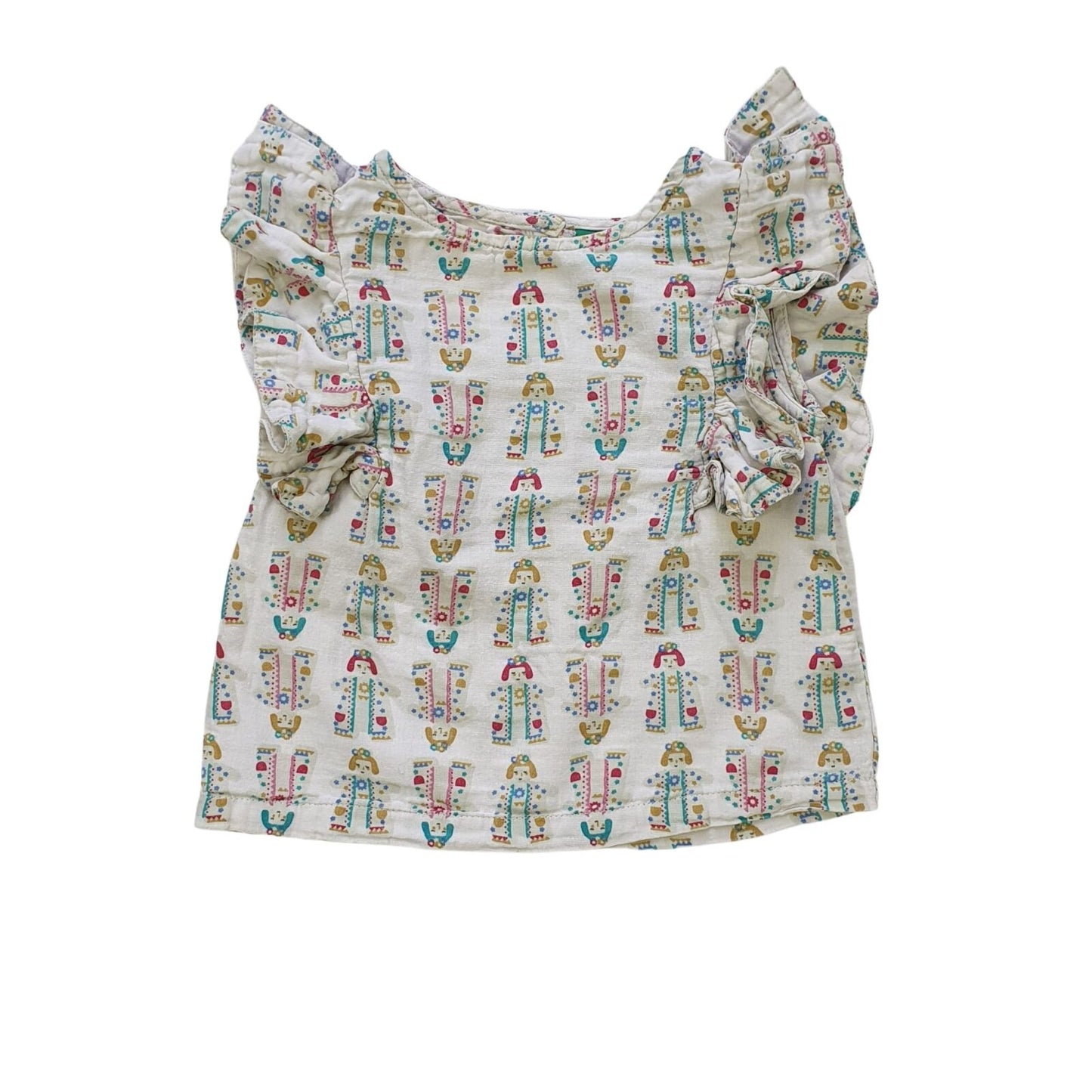 Organic Cotton Top with Frill Detail